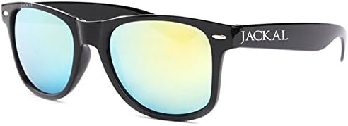 Jackal Sunglasses - JS005 Back/Gold Premium Black Frame Gold Mirror Lens UV400 The Best Protection From Chiang Mai Thailand