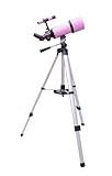 Pink TwinStar AstroMark 80mm Dual Tripod Refractor Telescope Pink TwinStar AstroMark 80mm Dual Tripod Refractor Telescope
