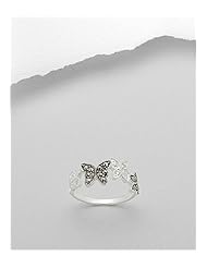 Butterfly CZ Ring In 92.5 Sterling Silver