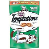 Childrens Toyshop  Pet Supplies : Whiskas Temptations Seafood Medley Flavor Treats (3-oz pouch)
