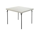 Outdoor Living : Lifetime 34-Inch Square Folding Table (34 Inch Molded Top)