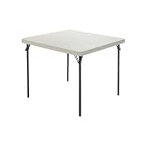 Lifetime 34-Inch Square Folding Table (34 Inch Molded Top)