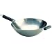 Joyce Chen Pro Chef 14-Inch Flat Bottom Wok uncoated Carbon Steel