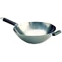 Joyce Chen Pro Chef 14-Inch Flat Bottom Wok uncoated Carbon Steel