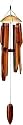 Asli Arts Model C303 Medium Spun Top Bamboo Chime, Natural