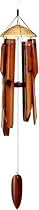 Asli Arts Model C303 Medium Spun Top Bamboo Chime, Natural