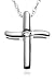 10k White Gold Diamond Cross Pendant (.02 cttw, G-I Color, I3 Clarity)