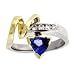 Jewelry : 0.76 ct.tw Tanzanite & 0.17 ct.tw Diamond Ring in 14k two-tone gold
