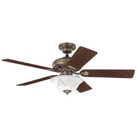 Hunter Brookline Ceiling Fan 22389- 52" Estate Brass Builder Indoor Fan