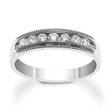 .25 ct. t.w. 7-Stone Diamond Wedding Ring In Platinum. Size 6.5