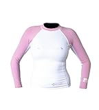 Body Glove Aura Long Arm Lycra Rash Guard (White/Pink, Xsmall)