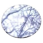 Round White Marble Cheese and Pastry Board - 8" Diameter