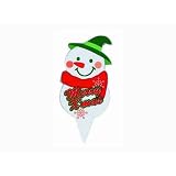 クリスマスケーキピック　スノーマン（10枚入り）