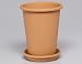 Euro3Plast 2264.45 Rosentopf 36 cm rund terracotta inklusive Untersetzer, rund, terracotta