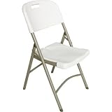 Garden / Buffet / Event Foldaway Utility Chair (Off White) (Pack 2) - tough and robust furniture, great for outdoors or events