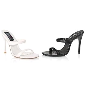 Open Toe Double Band Sandal by Pleaser