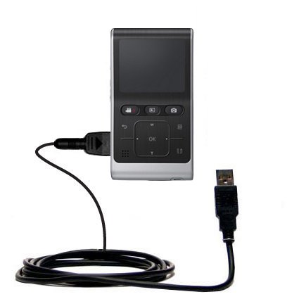 Classic Straight USB Cable for the Samsung HMX-U10 Digital Camcorder with Power Hot Sync and Charge capabilities - uses Gomadic TipExchange Technology