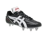ASICS Tigerrug Seed Mens Rugby Boots , Black/White/Red, UK10.5
