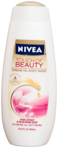 Nivea Touch Of Beauty Cream Oil Body Wash, Fig Blossom, 16.9-Ounce Bottles (Pack of 3)