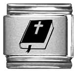 Clearly Charming Bible Laser Italian Charm