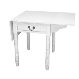 Review Target Marketing Systems  / Country Drop-Leaf Table - Distressed White