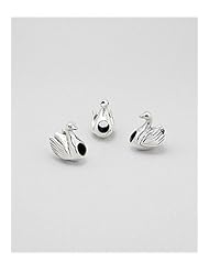 Swan Bead In 92.5 Sterling Silver