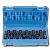 13 Piece 3/8 Drive Fractional and Metric Hex Driver Impact Socket Set