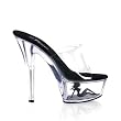 Pleaser Shoes Women��s KISS-201TG, 6'' Stiletto Heel Platform Slide W/Truckgirl On Bottom