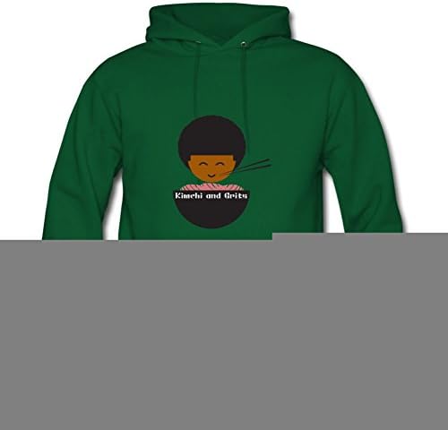 Creative Large Hoody Green Kimchi N' Grits (boy) Printed Men Organic Cotton S
