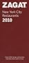 2010 New York City Restaurants (ZAGAT Restaurant Guides)