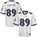 Reebok Baltimore Ravens #89 Mark Clayton White Replica Jersey