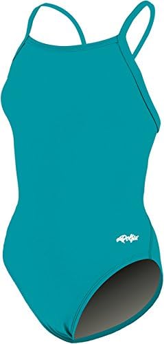 Dolfin Swimwear Girl's Xtra Life Team Solid V-2 Back Swimsuit