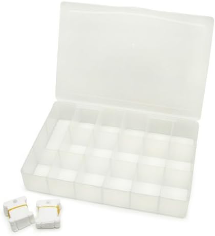 Darice Organizer Box with 17 Deep Compartments with 50 Plastic Bobbins (3-Pack) 10823
