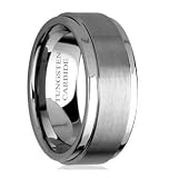 8MM High Polish / Matte Finish Men's Tungsten Ring Wedding Band