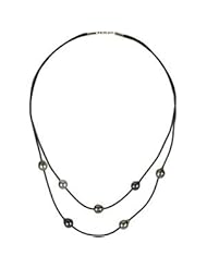 Genuine IceCarats Designer Jewelry Gift Sterling Silver Tahitian Cult Pearl Necklace. 8Mm/17.5 In/19 Inch Tahitian Cult Pearl Necklace In Sterling Silver