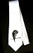 Party Decoration Necktie with feathers, vulture, perched, branch, bird, buzzard, blac...