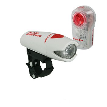 Planet Bike Blaze 2 Watt Micro Headlight and Superflash Turbo Tail Light, White