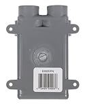 LAMSON HOME PRODUCTS E982DFN-CTN PVC 2 GANG FS OUTDOOR SWITCH/ OUTLET BOX