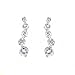 Bling Jewelry Sterling Silver Diamond CZ Love Journey Earrings