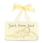 Department 56 Snowbaby Home Sweet Home Sent From God Plaque