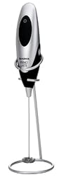 BonJour 53453 Primo Latte Frother w/Stand, Blk/Brushed Alum.