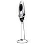 BonJour Primo Latte Frother with Stand, Black/Brushed Aluminum