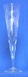 Individually Hand Etched Pine Cone Champagne Glass 7"H Set / 4