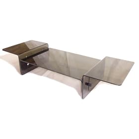 Acrylic laptop bed tray (Dark Glass)