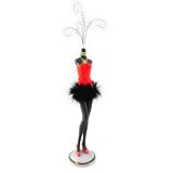 Porte-Colliers "Diva" noir rouge