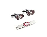 NFL San Francisco 49ers Cufflinks and Tie Bar Gift Set
