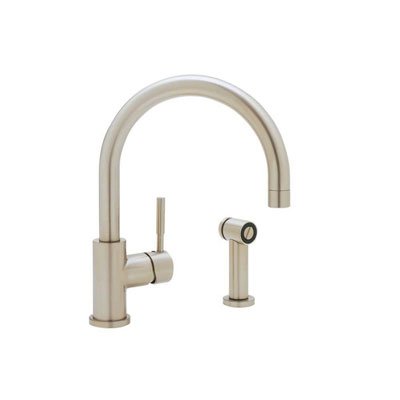 Blanco Meridian Kitchen Faucet With Side Spray 440008 Satin Nickel