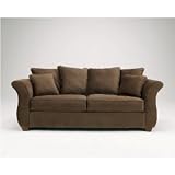 Chandler - Walnut Collection Stationary Sofa by Ashley Furniture