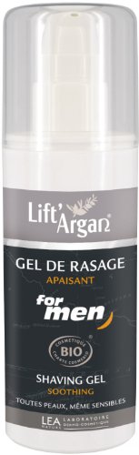 Lift'Argan Gel de Rasage Apaisant pour Homme Flacon Pompe de 200 ml