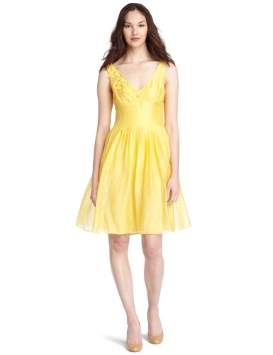 Suzi Chin Women's Sleeveless V Neck Dress